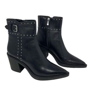 Paige Giselle Pointed Toe Studded Boot in Black NWOB Size 7 1/2